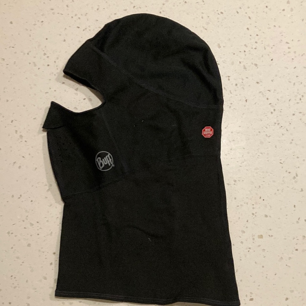 Brand new Buff Black Balaclava, polar fleece with Gore WIND stopper, size L/XL